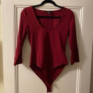 Red bodysuit